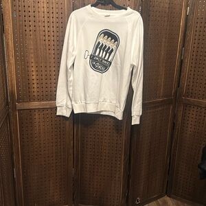 Target White Crewneck Sweater Classic Design